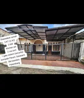 Disewakan rumah di Jl. Perindustrian II kebun bunga sukarami Palembang