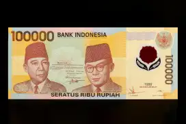 Uang Kertas Koleksi 100.000 Tahun 1999 Soekarno Hatta