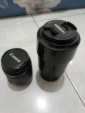 2 LENSA CANON 18-55 DAN TAMRON 70-300