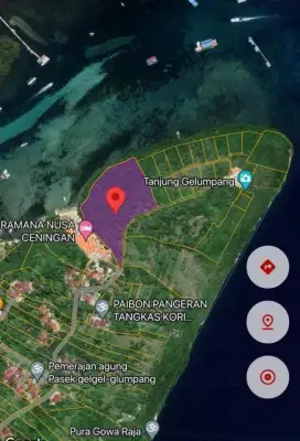 Jual murah tanah los pantai Nusa Ceningan,penida Lembongan Klungkung