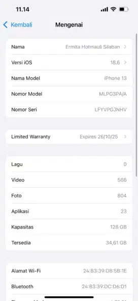 iPhone 13 warna putih ibox