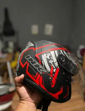 Helm INK original motif keren uk L mulus seperti baru