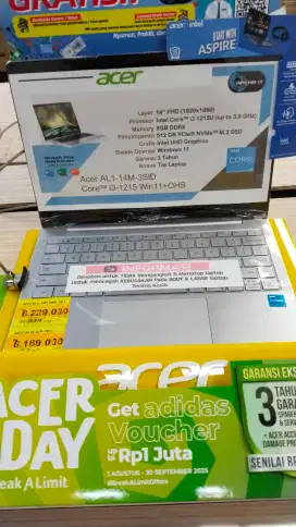 Laptop Acer Ram 8 256