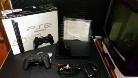 PS 2 SLIM FULSET Masih Pakai Kaset DVD