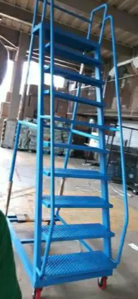 Tangga dorong - tower dorong - rak gudang - rak barang - mezzanine