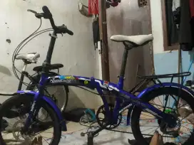 Sepeda lipat exotic ukuran 20 no minus