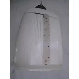 Vintage antik art deco merk Auer Lamp/lampu gelas Germany era Kolonial