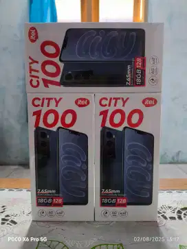 Itel city 100 6/128 baru dan segel murah