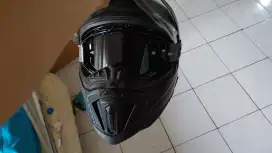 Jual helm LS2 mx701 n goggle leatt