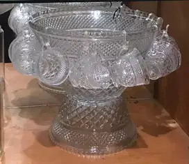 Mangkok saji set crystal mewah