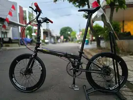 Sepeda Lipat Fnhon Storm Spek Ajib & Ganteng Siap Gowes (Tiagra)