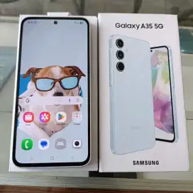 LIKE NEW, MULUSSS, SAMSUNG A35 5G 8/256 FULSET SEGEL ORIGINAL NORMAL