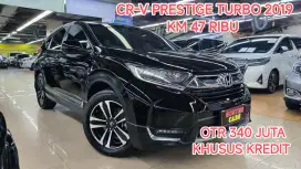 Km 47 ribu HONDA CRV PRESTIGE TURBO AT 2019 KONDISI ISTIMEWA