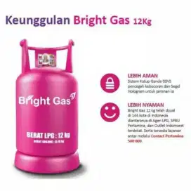 Tabung gas pink 12kg kosong