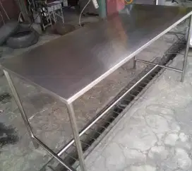 Meja stainless steel serba guna