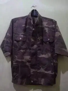 Jaket tangan pendek Motif TNI