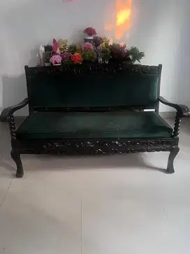 set meja kursi tamu jadul usia +/- 50 tahun
