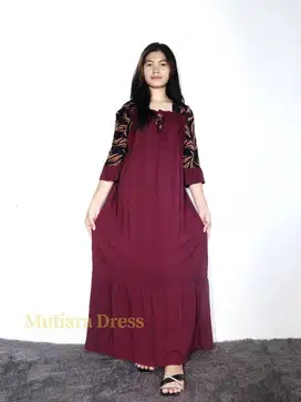 Mutiara Dress - Longdress Fuji Rample Leopard Premium
