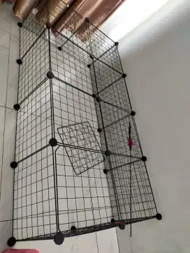 Kandang kucing lepas pasang