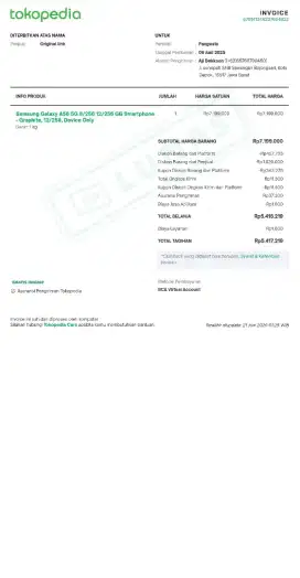 DI JUAL SAMSUNG A56 5GB 8/256 12/256