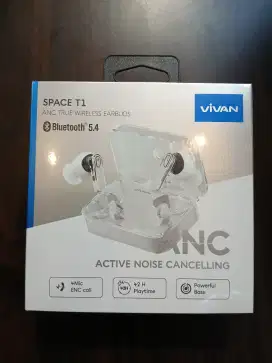 VIVAN Space T1 TWS ANC Earphone Bluetooth 5.4 IPX5 Low Latency