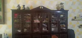 Bufet antiq asli ukiran Palembang vintage
