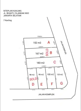 Dijual Tanah Kavling Siap Bangun di Cilandak Jakarta Selatan