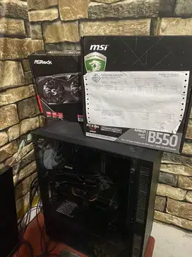 Pc rakitan ryzen 7 5700x + rx 6600 asrock