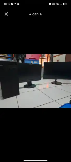 Dijual pc dan monitor merek samsung lenovo