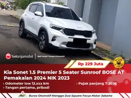 [ LOW KM ] Kia Sonet 1.5 Premier 5Seater Sunroof BOSE AT 2023/2024