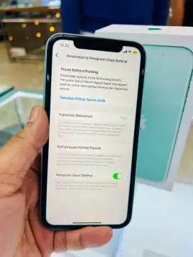 iPhone 11 128GB Green Inter Fullset BH 74%