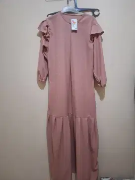 Gamis kekinian ruffle korea