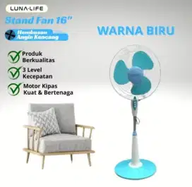 Jual kipas angin berdiri lunalife ukuran 16inch ada 3 kecepatan