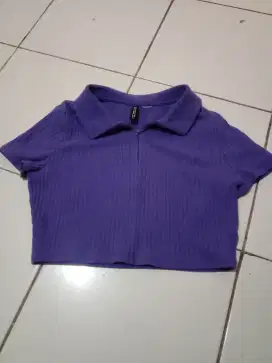 Baju crop cwe second