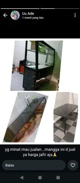 Etalse set meja bahan kokoh kramik