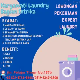 Lowongan kerja Laundry