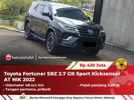 [ GARANSI 1TH ] Toyota Fortuner SRZ 2.7 GR Sport Kicksensor 2022/2023