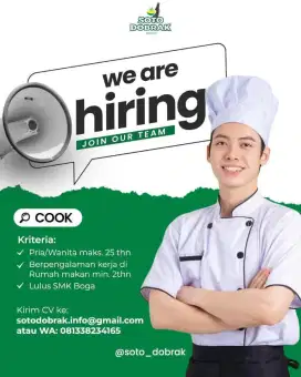 Lowongan Staff KITCHEN