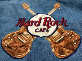 HARD ROCK Cafe Kemeja Denim Likenew Ori Gucci Lv Harley Nudie Burberry