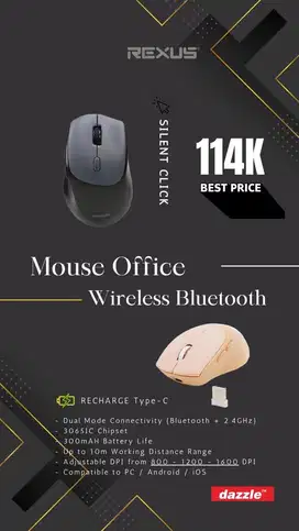 Mouse Wireless Rexus QB300