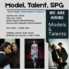 Model, Talents, MC, Singer, SPG & SPB