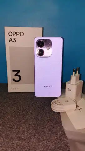 HP SECOND OPPO A3 Ram 8/128 fulset dus dan casan semua ori