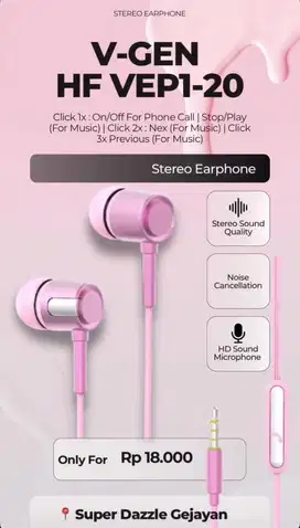 V-GEN VEP1-20 Headset