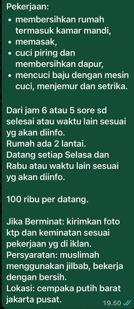 Art pulang pergi tiap selasa dan rabu