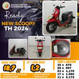 BERGARANSI HONDA NEW SCOOPY TH 2024 UNIT MULUS BISA CASH KREDIT
