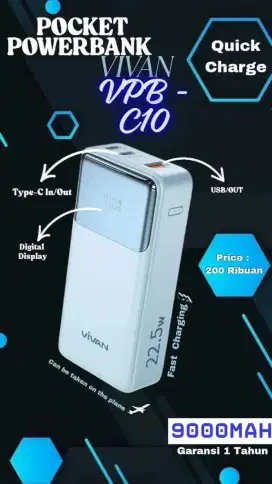 Powerbank vivan vpb-c10