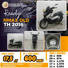 CASH KREDIT DP 600 YAMAHA NMAX OLD TH 2016 UNIT MULUS BERGARANSI