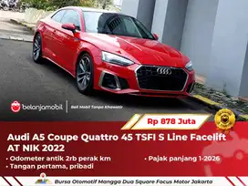 [ LOW KM 2RB ] Audi A5 A 5 Coupe Quattro 45 TSFI S Line 2022/2023
