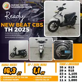 BERGARANSI HONDA NEW BEAT CBS TH 2025 UNIT MULUS BISA CASH KREDIT
