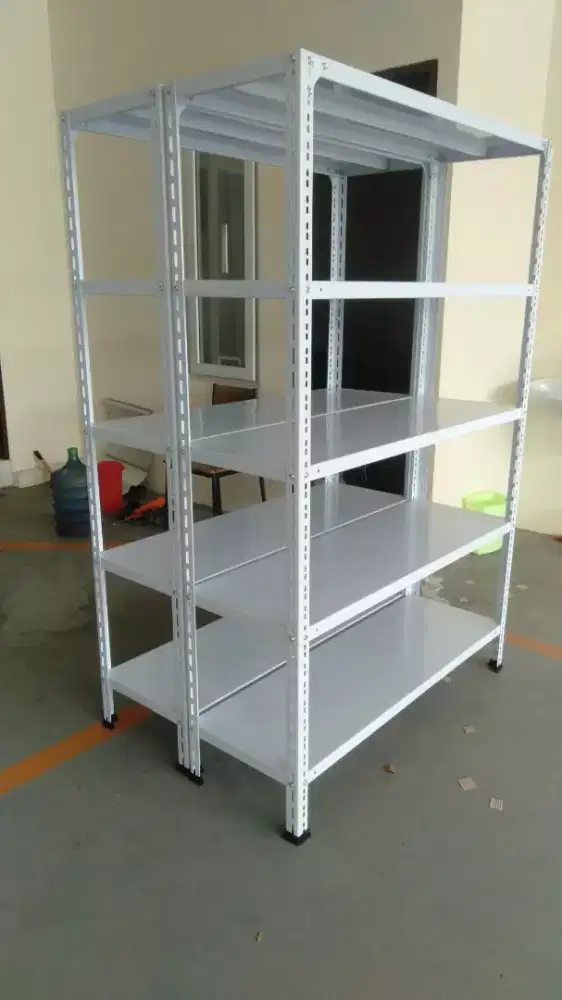 RAK BESI SIKU 5 SUSUN BAHAN FULL BESI